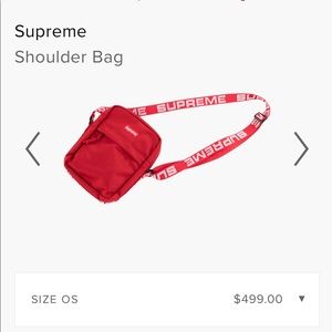 Supreme Shoulder Bag Red Cross Body